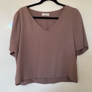 Aritzia Nude Pink Babaton Top
